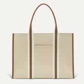 PLP |The Classic Tote in Buttercream, shown from the front.