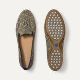 PLP | The Daily Loafer in Black Zig Zag shown from the top with one shoe showing the outsole.