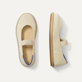 The Mini Mary Jane in Opal Raffia-Knit shown from the top.
