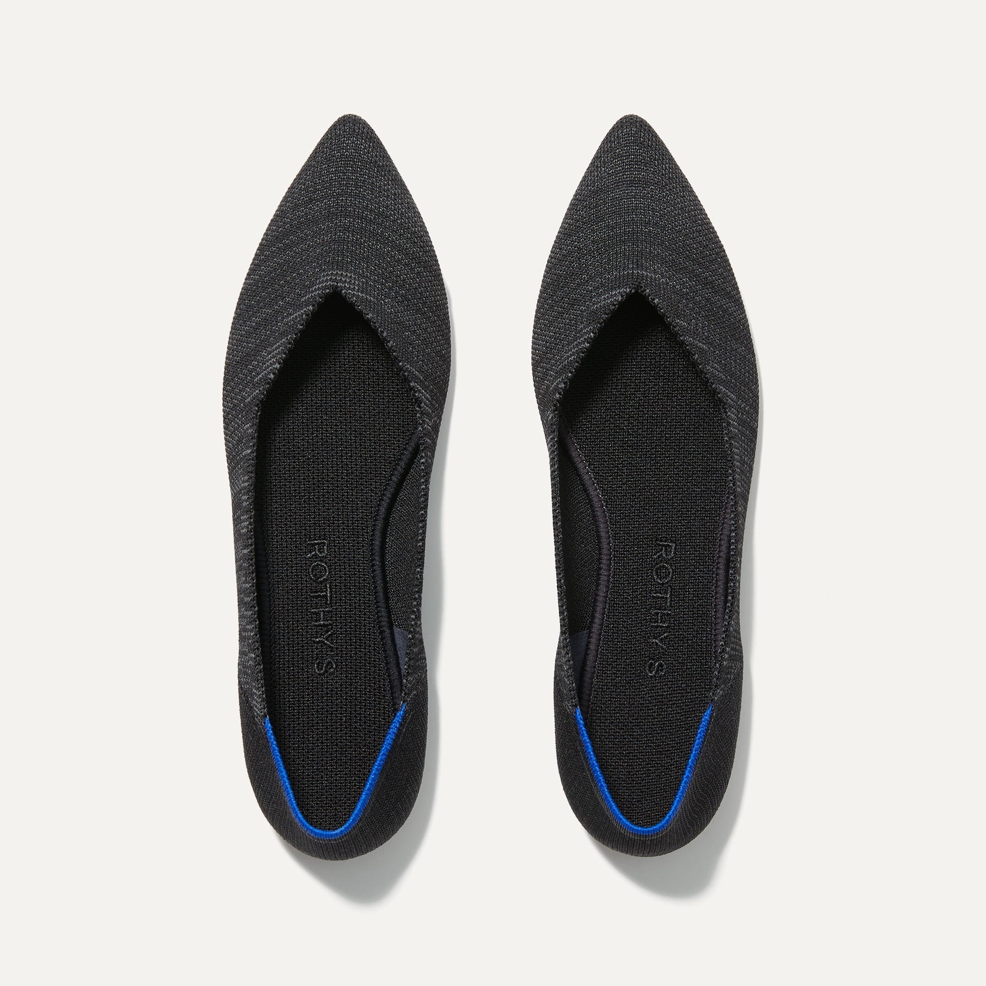 The Point in Heathered Black shown from the top. 