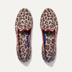 A pair of The Loafers in Mocha Spot shown from the top view.
