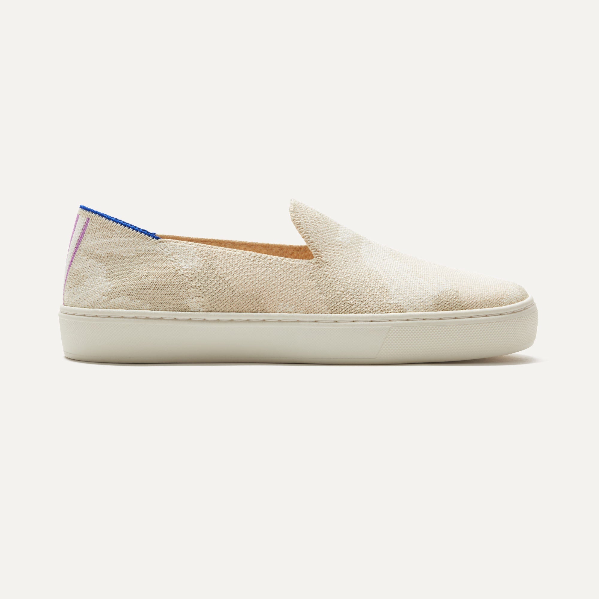 The Original Slip On Sneaker in Birch Camo shown from the side. 