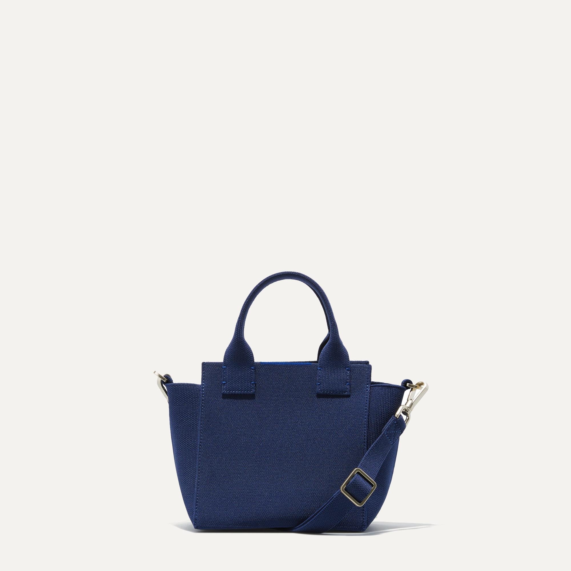 PLP |The Mini Handbag in Royal Blue shown from the front.