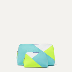 PLP |The Vanity Set in Aqua Prism shown from the front.