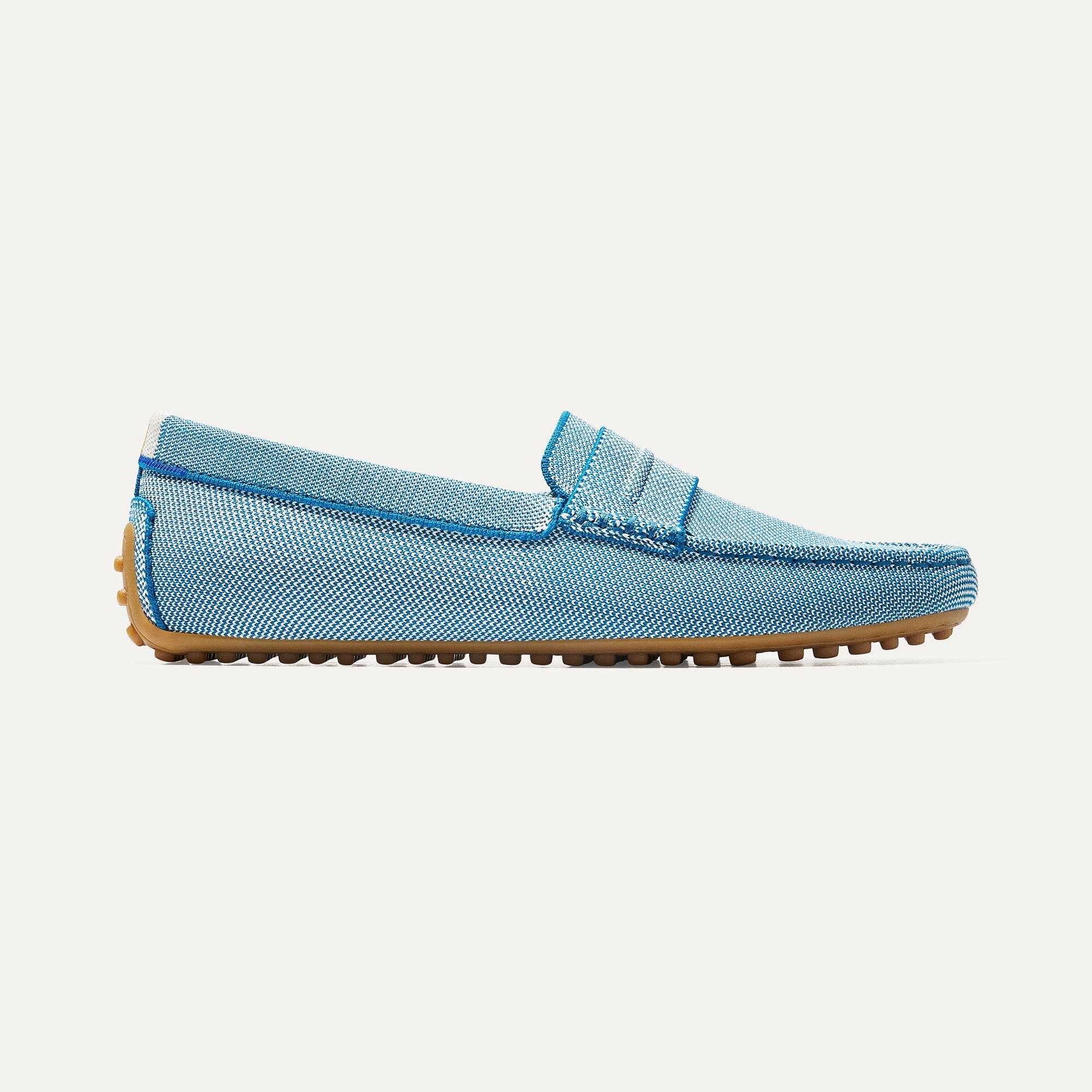   The Driving Loafer in Sky shown from the side. 