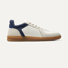 side | The RS01 Sneaker in hudson shown from the side.