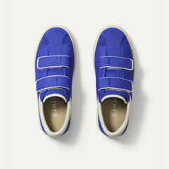 The Kids Strap Sneaker in Buoy Open-Knit shown from the top. 
