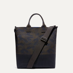 PLP |The Carryall in Woodland Camo shown from the front.