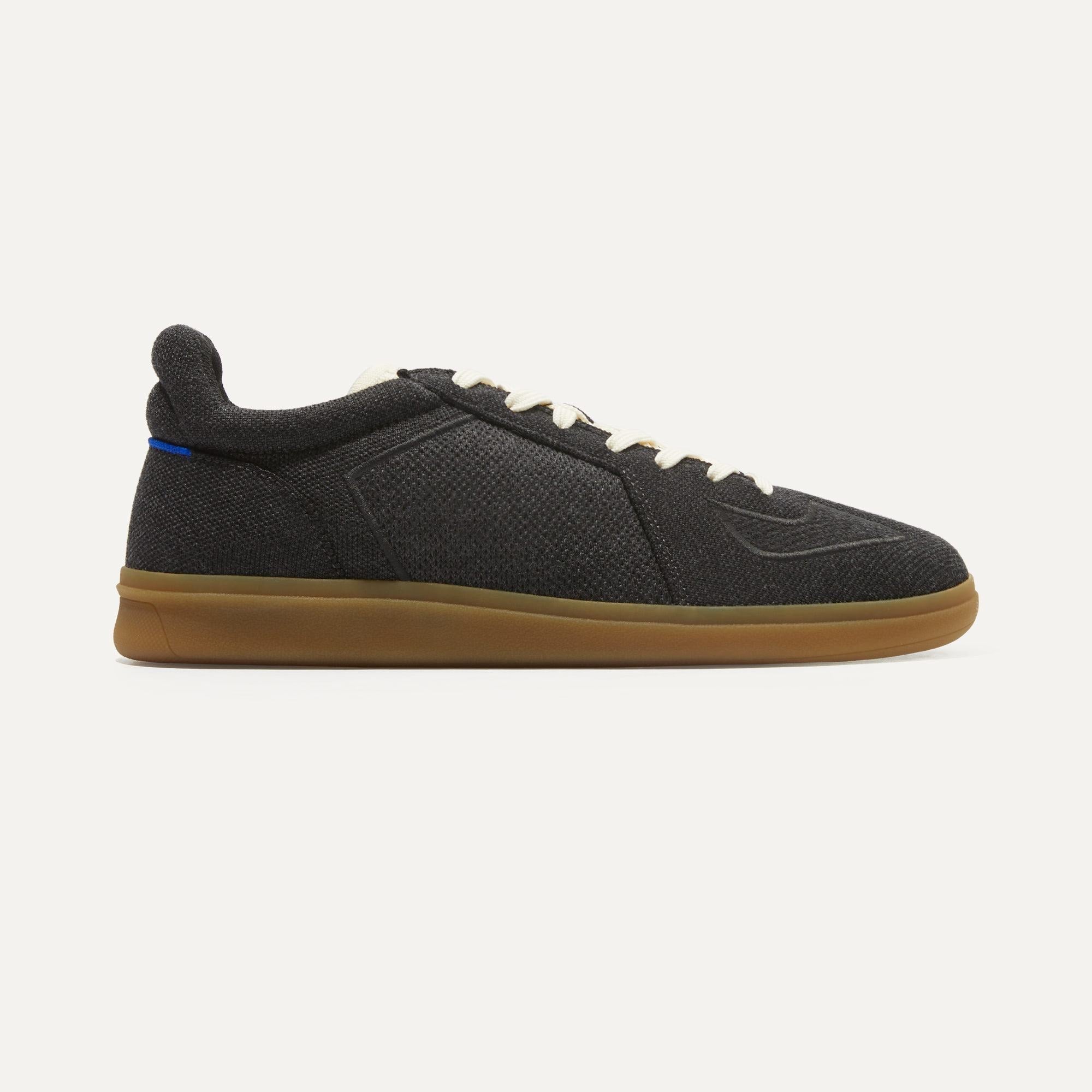 The Merino RS01 Sneaker in Night Fog shown from the side.