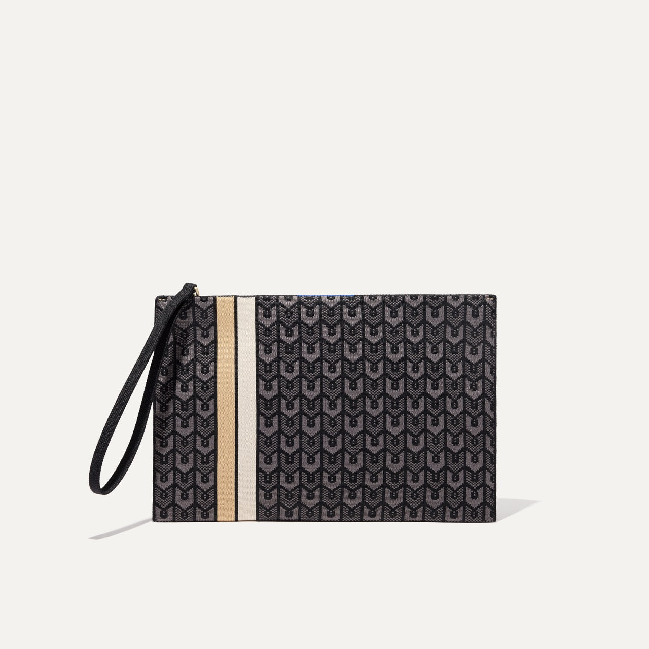 PLP |The Wristlet in Signature Black shown from the front.