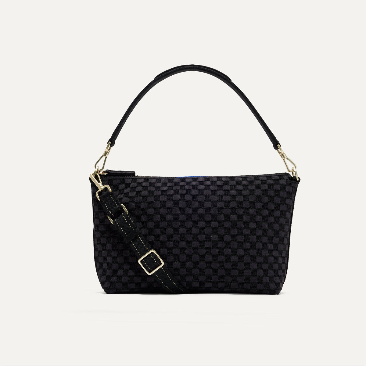 PLP |The Daily Crossbody Bag in Black Sand shown from the front.