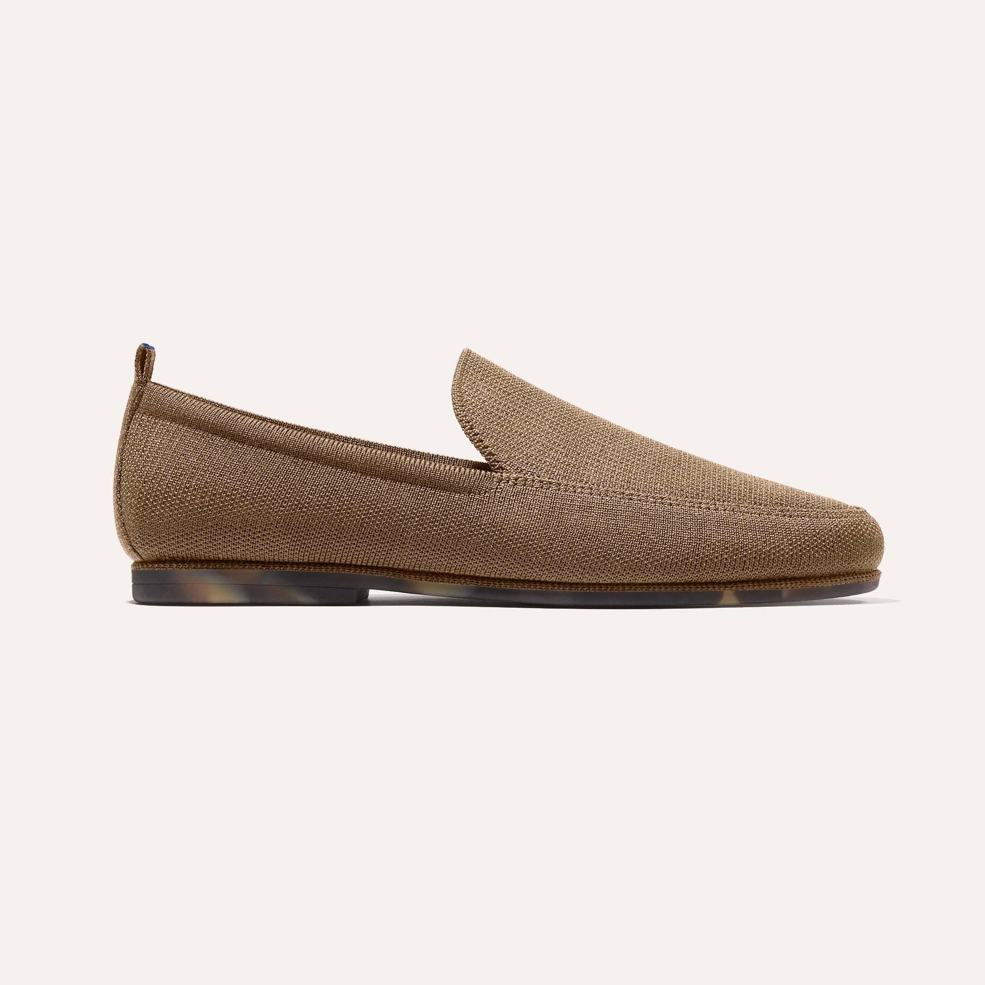 side | The Ravello Loafer in Faded Brown shown from the side.