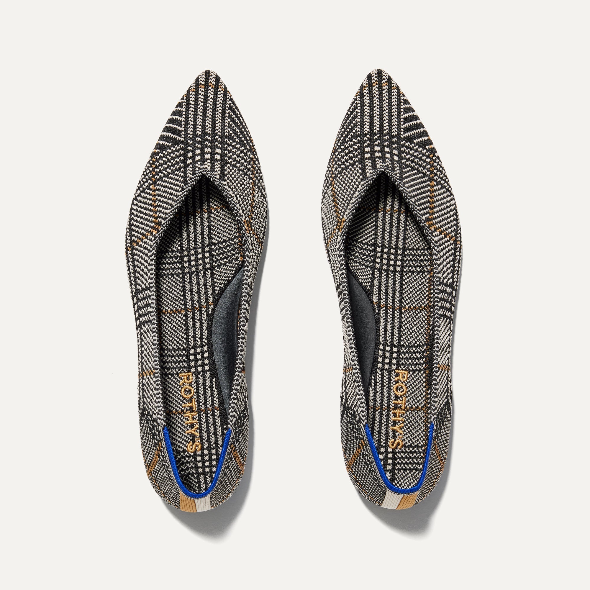 The Point II in Black Glen Plaid shown from the top.