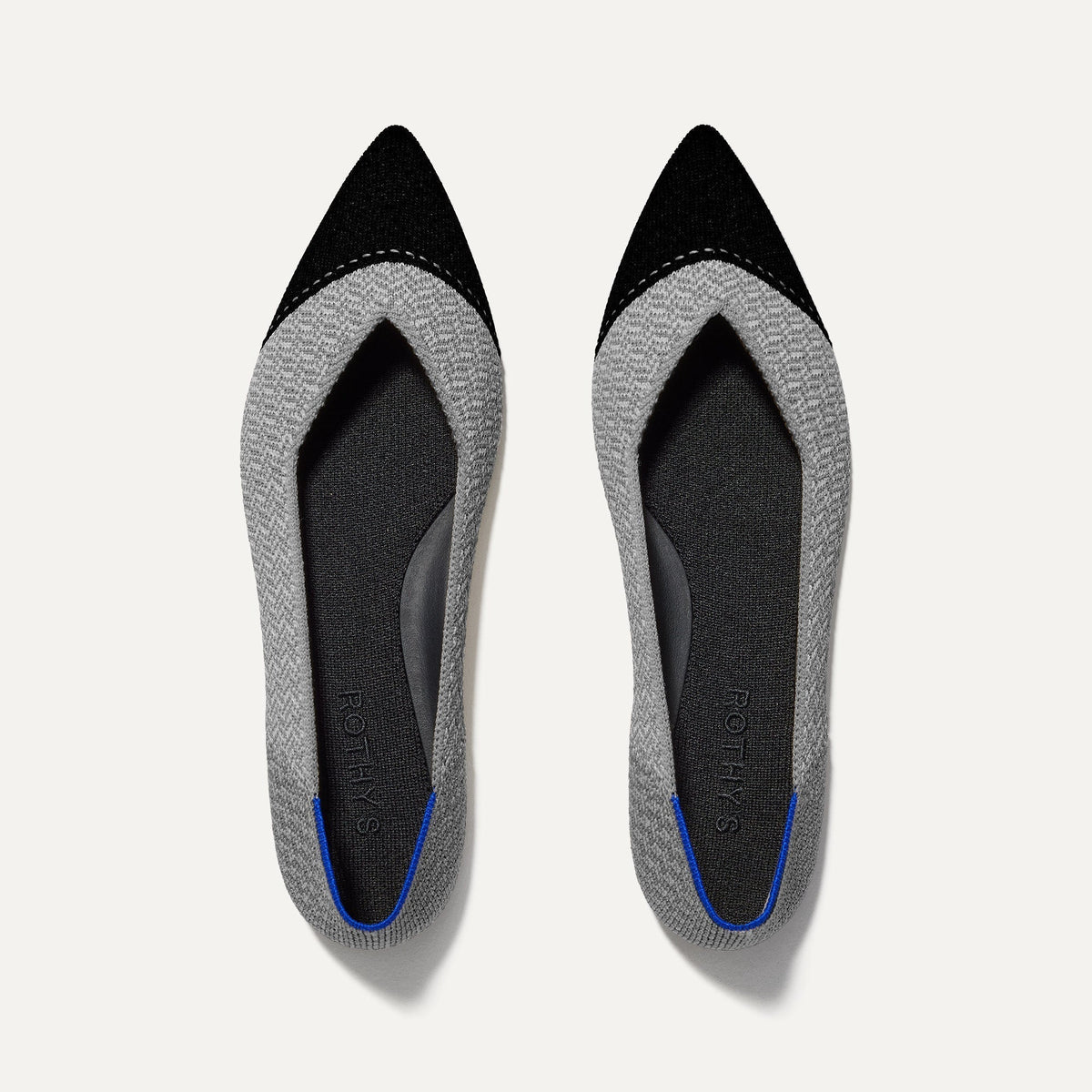 The Point II in Pebble Herringbone shown from the top.