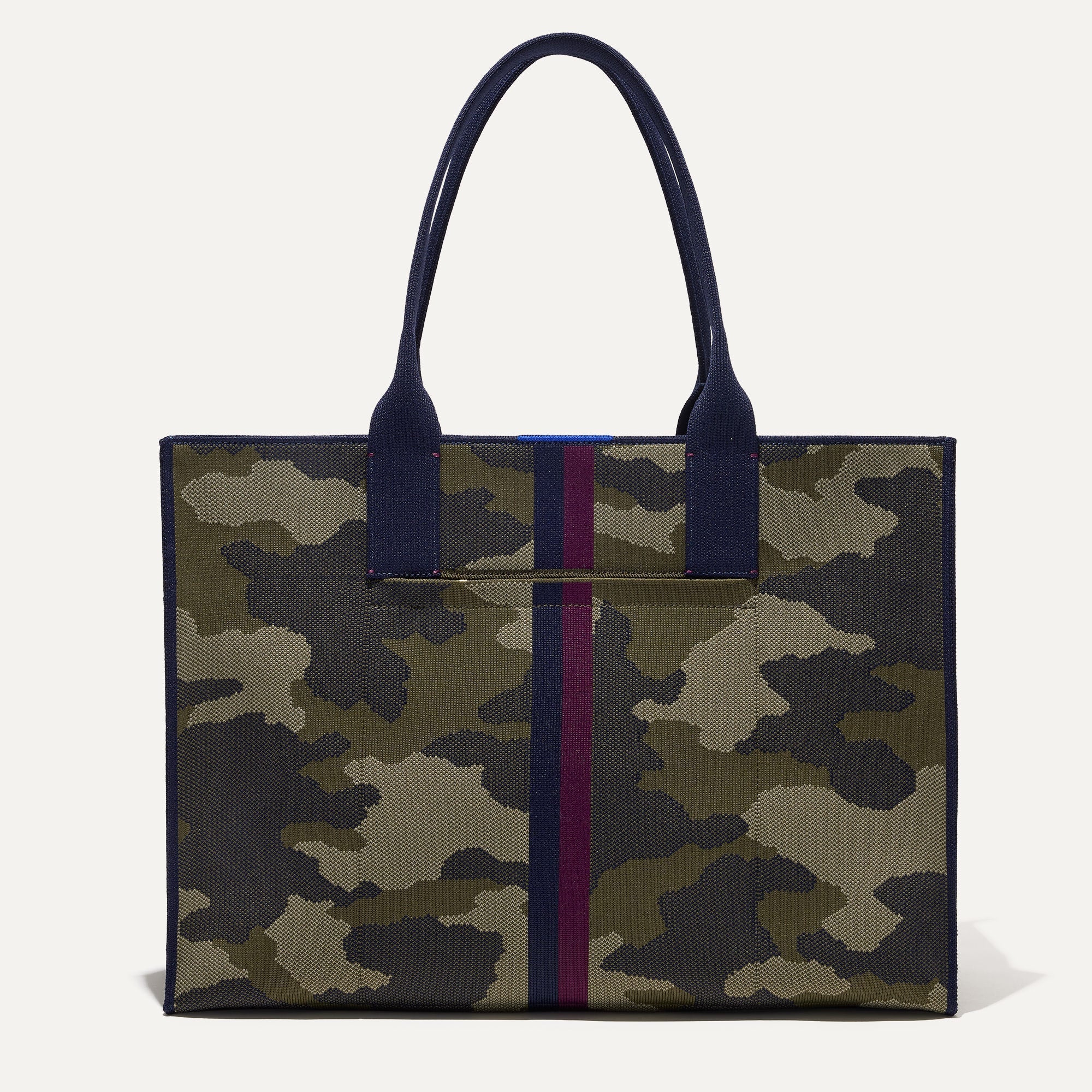 PLP |The Classic Tote in Spruce Camo, shown from the front. 