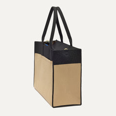 The Classic Tote in Tiramisu, shown from the side.