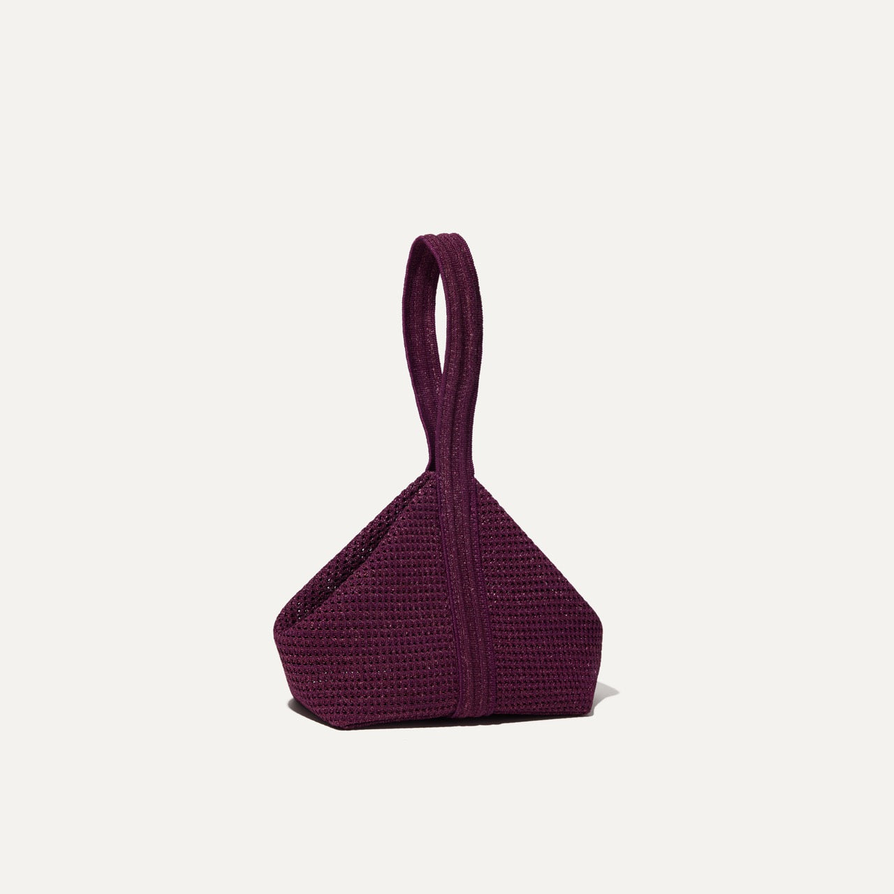 PLP |The Party Pouch in Garnet Sparkle shown from the front.