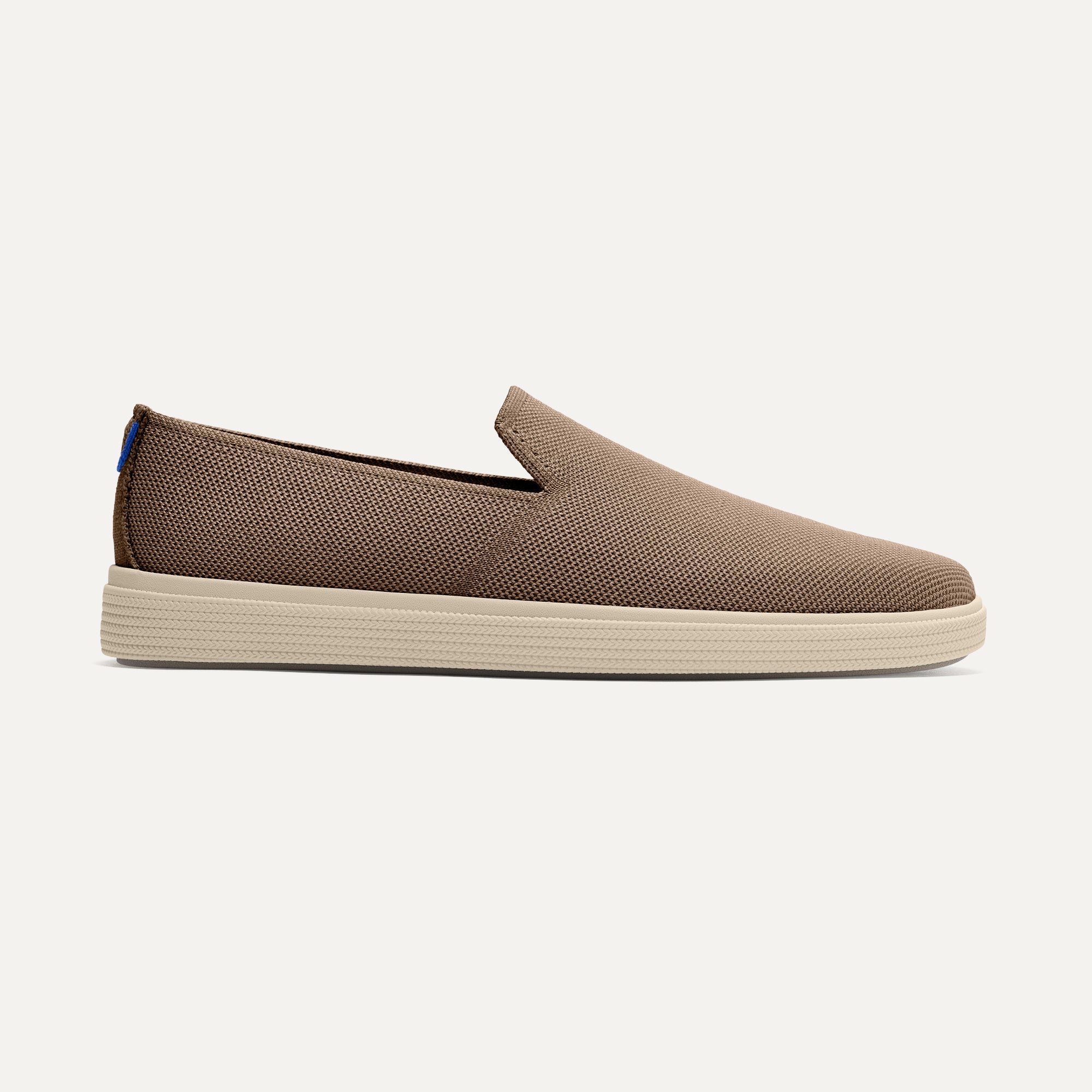 The Ravello Slip On Sneaker in Portobello Brown shown from the side. 