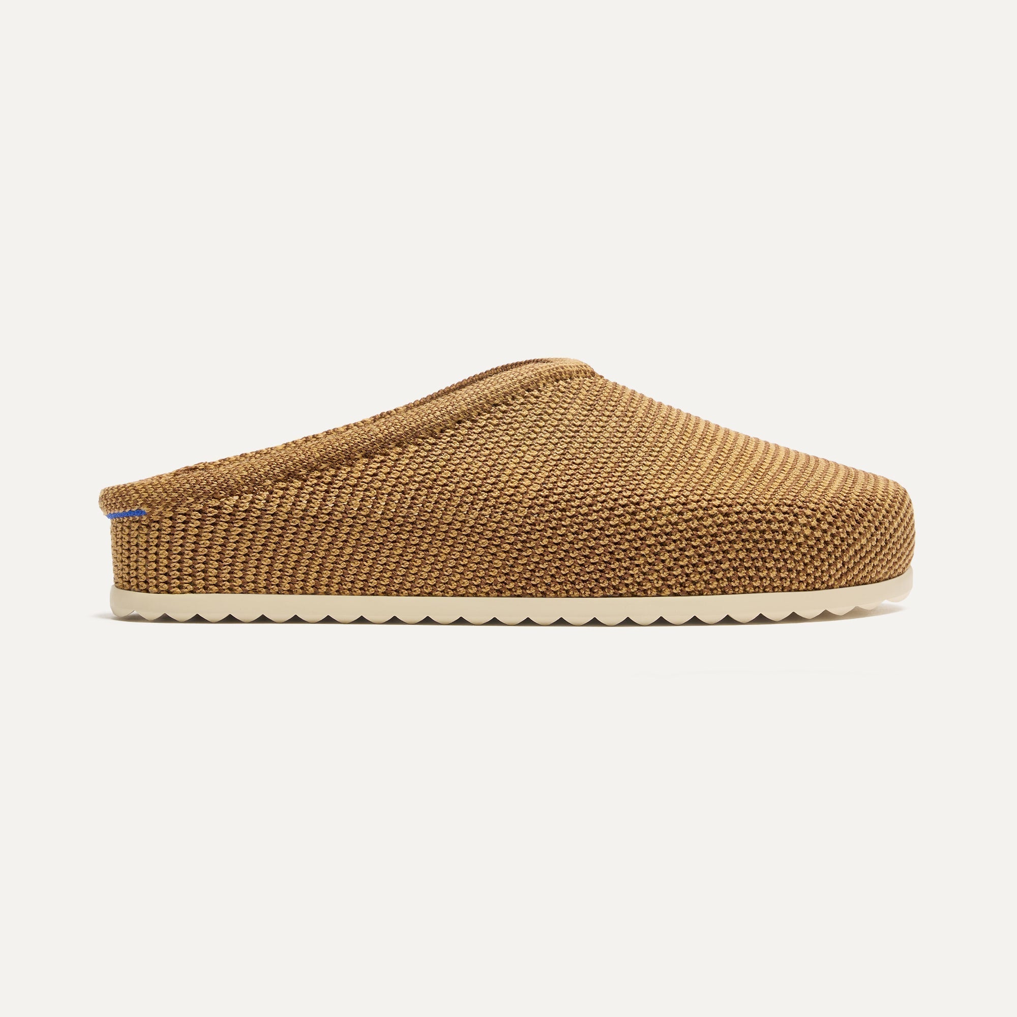 side | The Casual Clog in Wheat Rafia Knit shown from the side.