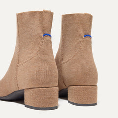 The Classic Boot in Tobacco shown from the back.