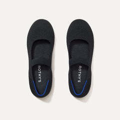 The Kids Mary Jane in Black shown from the top.