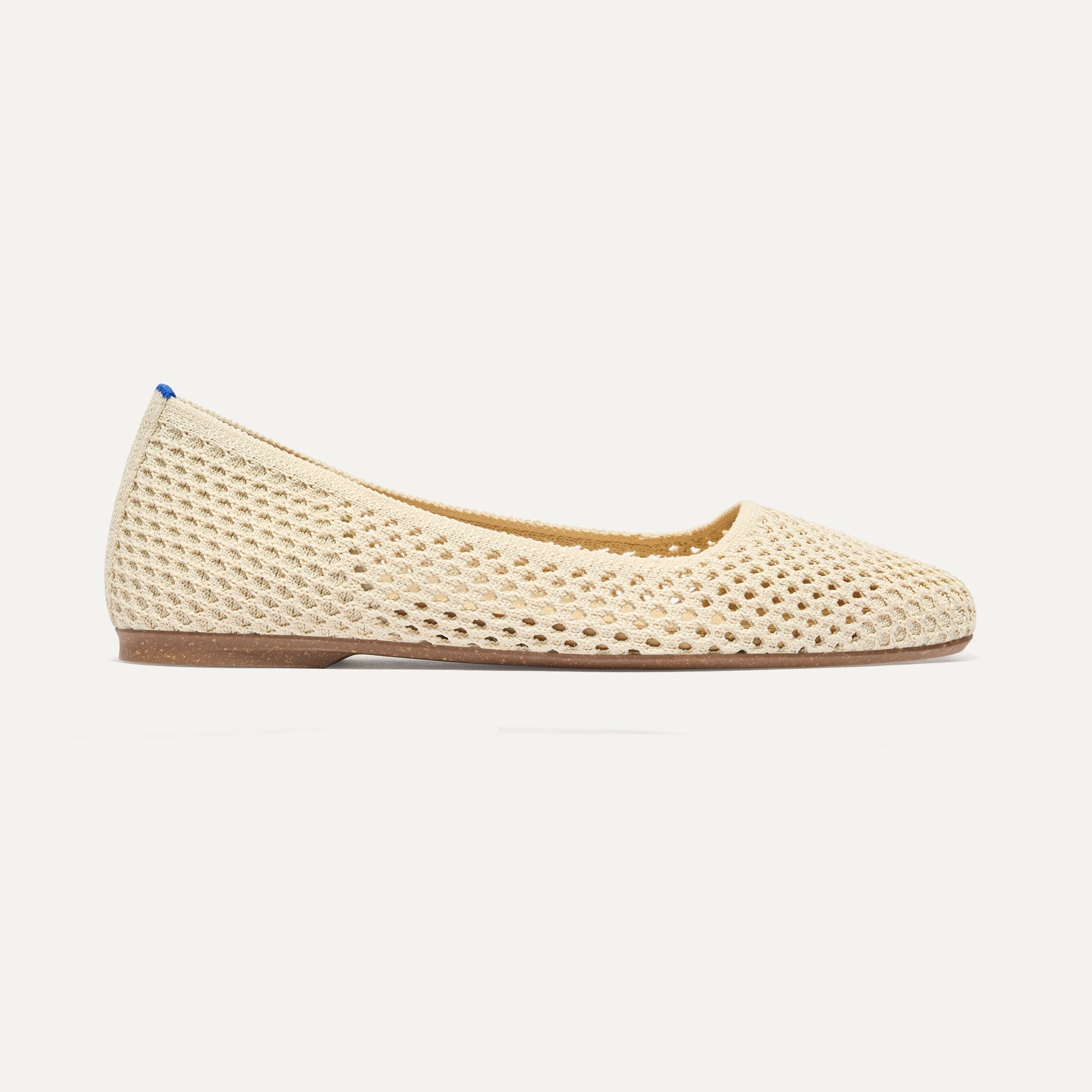 side | The Max Square in Off White Mesh shown from the side.