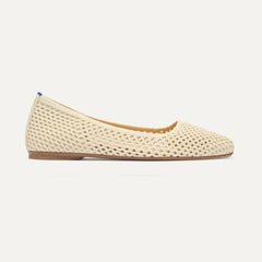 side | The Max Square in Off White Mesh shown from the side.