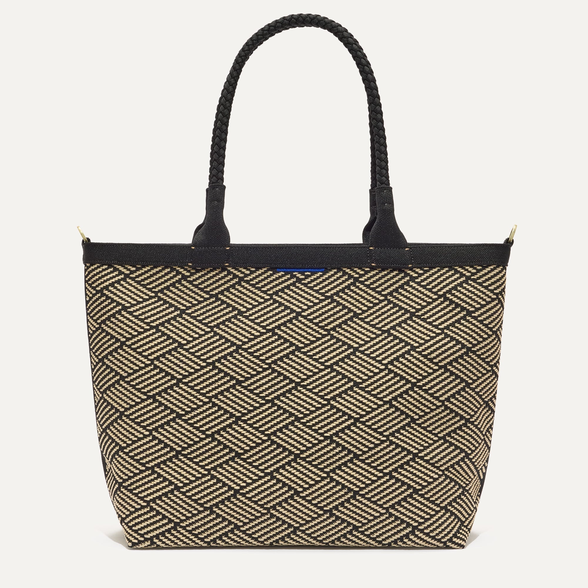 PLP |The Lightweight Zip Tote in Polar Zig Zag shown from the front.