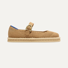 side | The Espadrille Mary Jane in Wren, shown from the side.