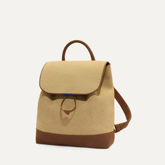 PLP |The Cinch Back Pack in Brown Butter  shown from the front.