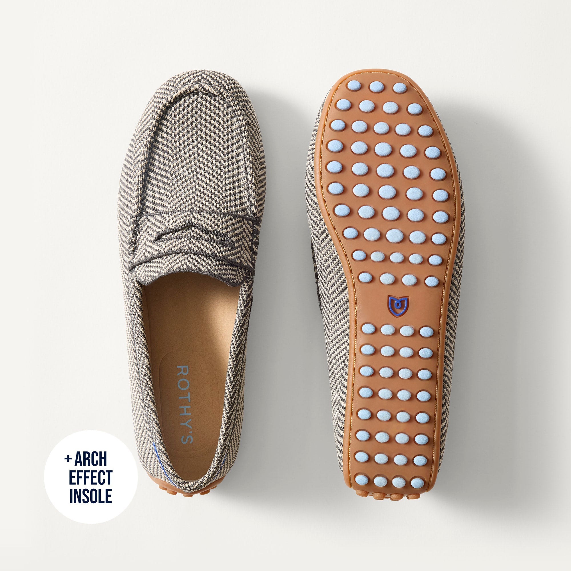 PDP | The Daily Driver in Iron Herringbone shown from the top. 