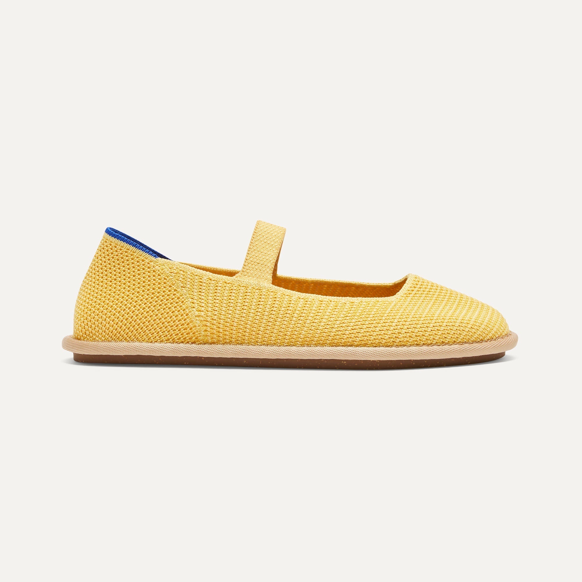 side | The Cruiser Mary Jane in Sunbeam Raffia-Knit shown from the side.