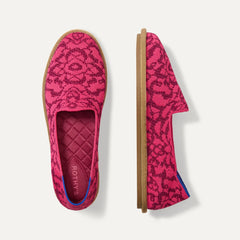The Cruiser Loafer in Fuchsia Bloom shown from the top. 