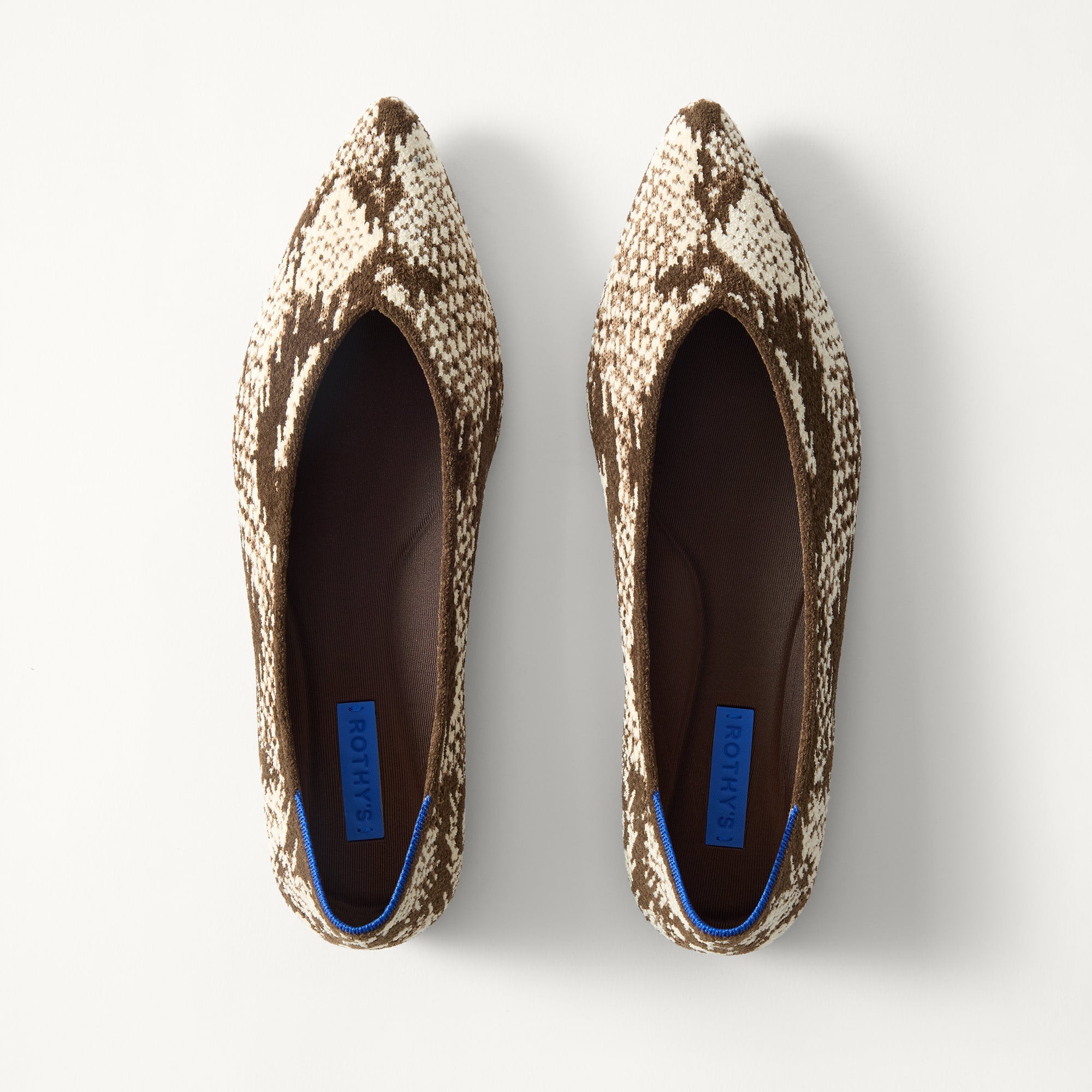 PDP | The Point III in ReVelvet Brown Python shown from the top.
