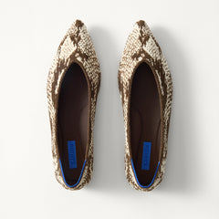 PDP | The Point III in ReVelvet Brown Python shown from the top.