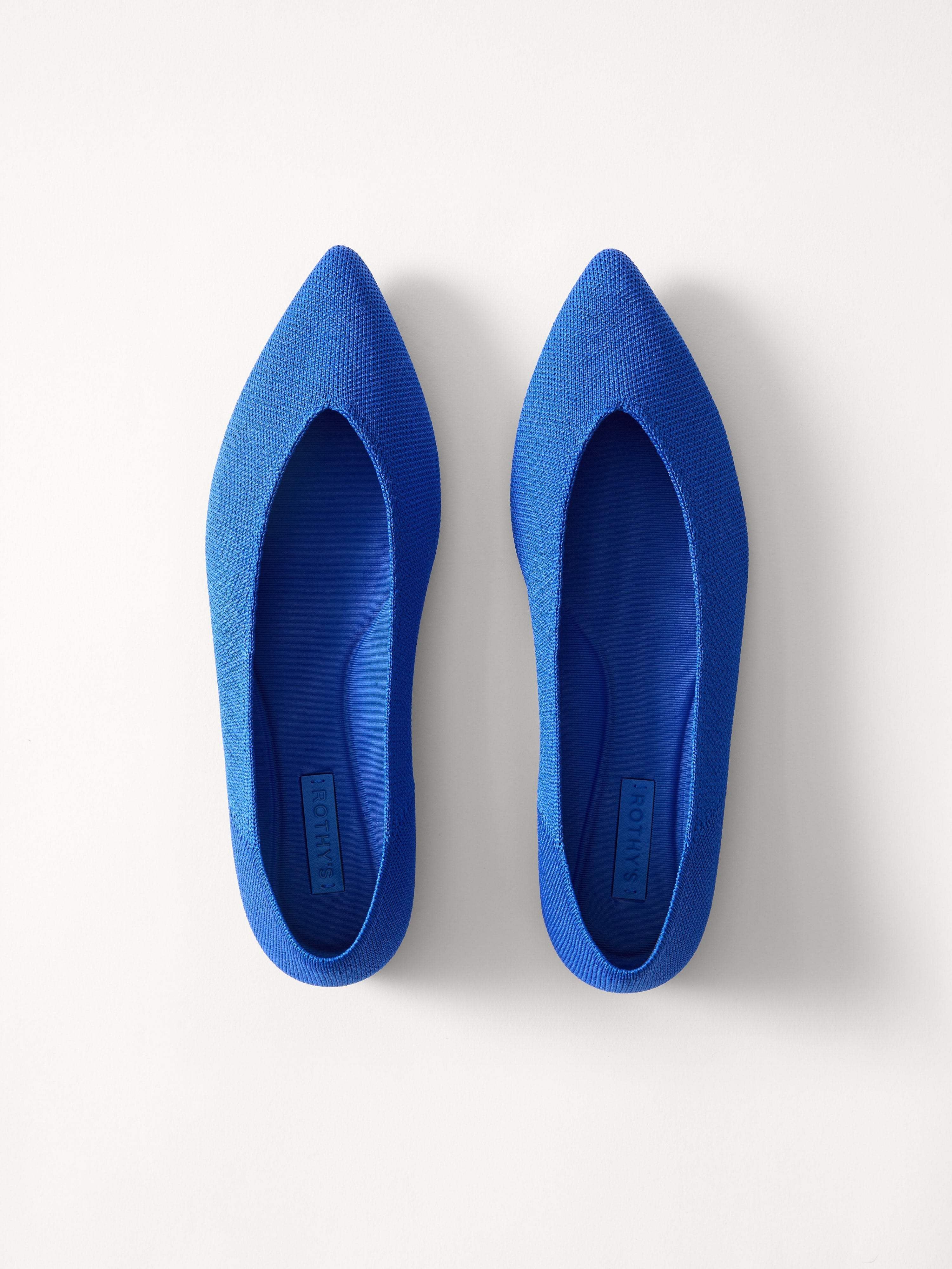PLP | The Point III in Rothy's Blue shown from the top.