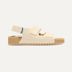 side | The Kids Double Strap Sandal in Conch shown from the side.
