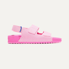 side | The Kids Double Strap Sandal in Tutu shown from the side.