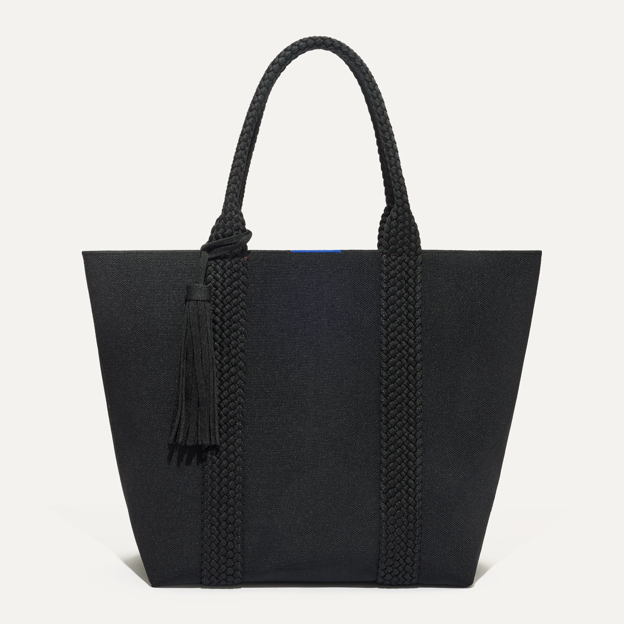 PLP |The Lightweight Tote in Black Licorice shown from the front.