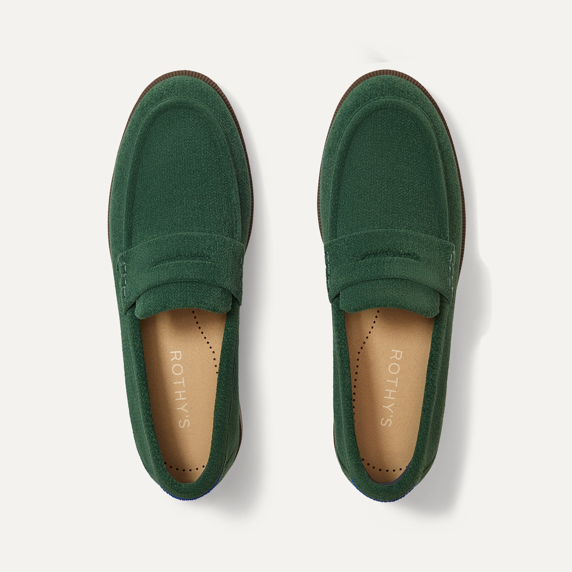 The Penny Loafer in ReVelvet Woodland shown from the top.