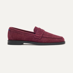 side | The Penny Loafer in ReVelvet™ Syrah shown from the side.