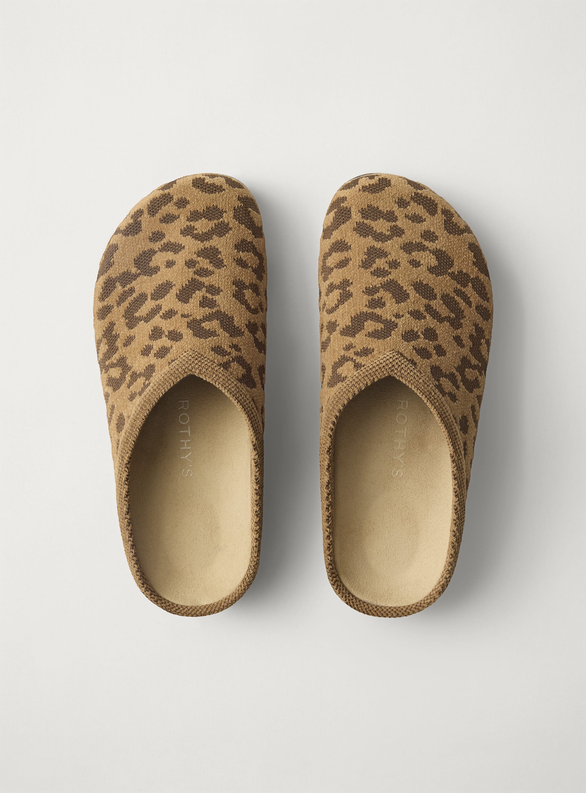 PLP |The Casual Clog in ReVelvet™ Khaki Cat shown from the top. 