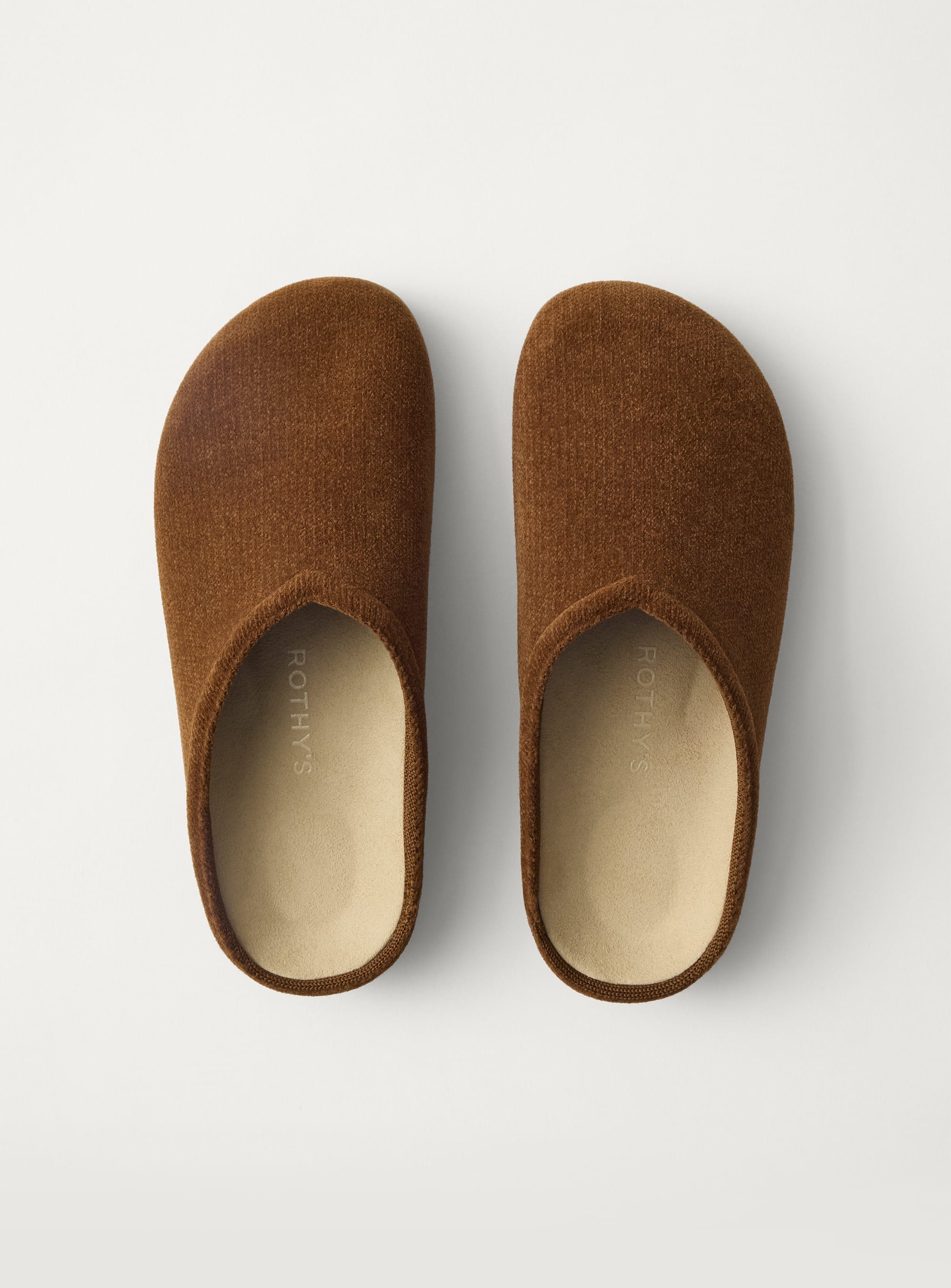 PLP |The Casual Clog in ReVelvet™ Russet shown from the top. 