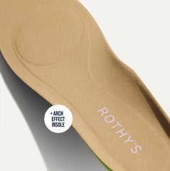 Close up of the Arch Effect Insole on The Daily Flat in Wild Berry. 