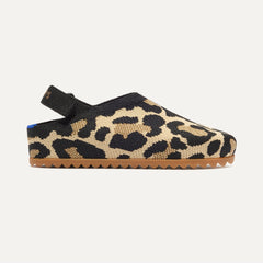 side | The Kids Clog in Desert Cat shown from the side. 