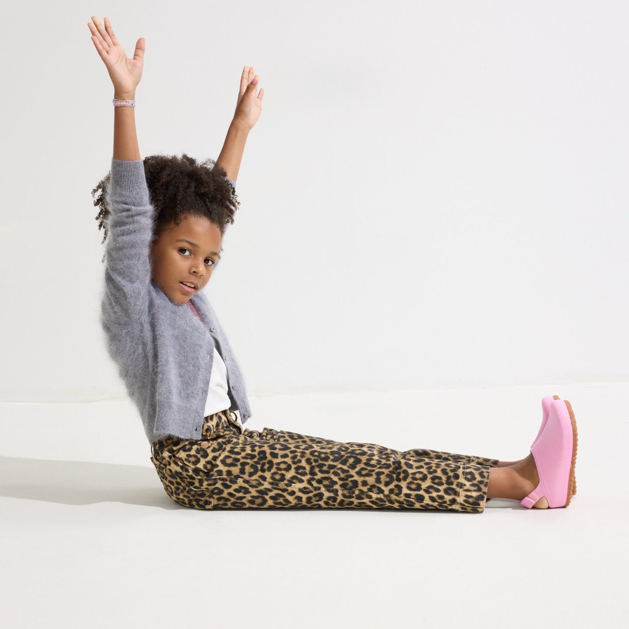model | Alternate view of a girl wearing The Kids Clog in Tutu. 