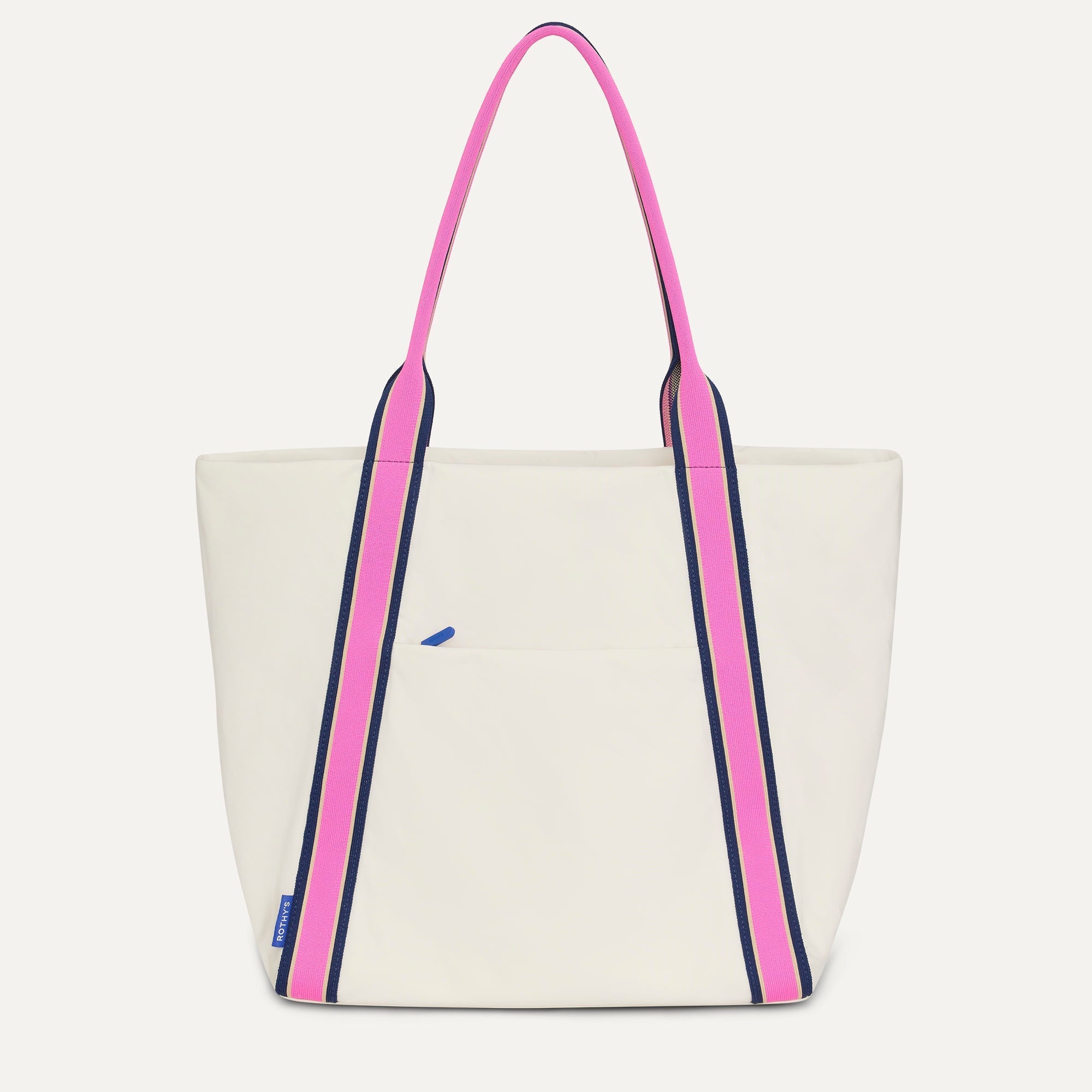 PLP |The Travel Tote in Optic shown from the front.