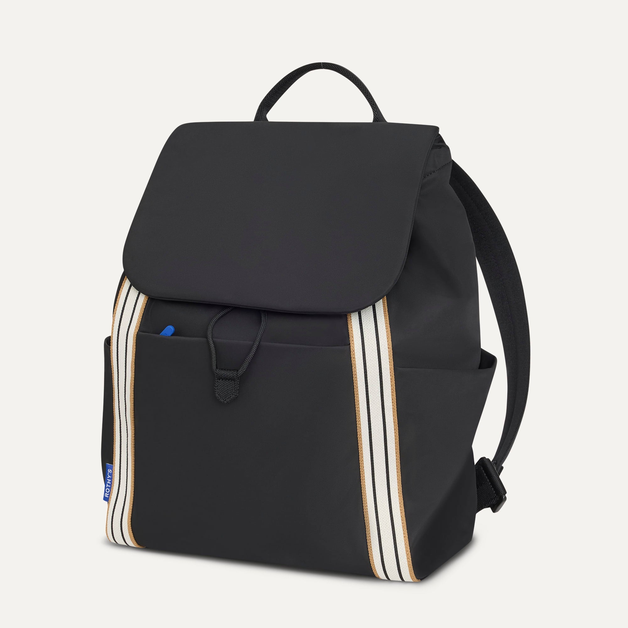 PDP |The Travel Cinch Backpack in Ink shown from the front.