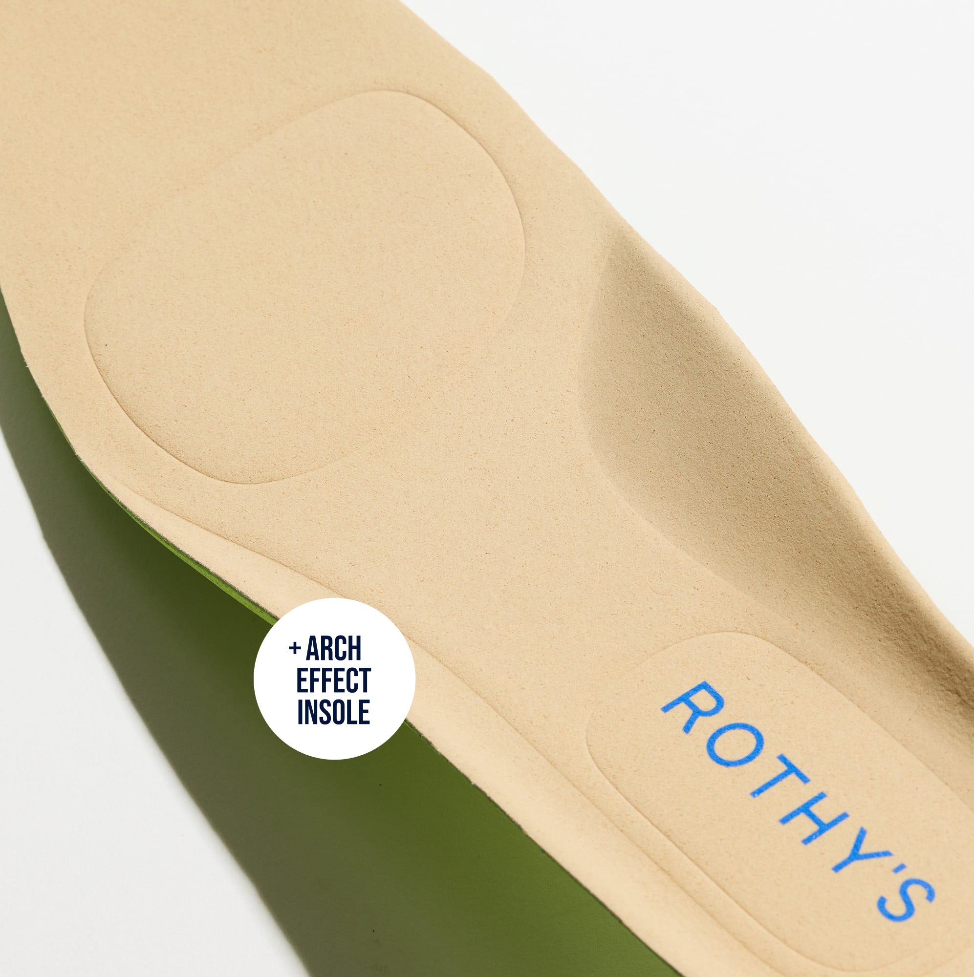 Close up of the Arch Effect Insole on The Men's Daily Driver in Black. 