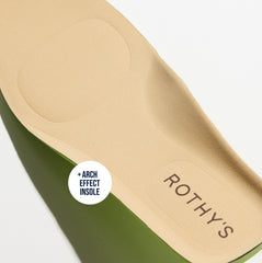 Close up of the Arch Effect Insole on The Men's Daily Driver in Dark Roast. 